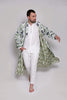 Man wearing White and green Bayali kimono