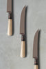 Handmade Uzbek Stainless Steel Steak Knives Set of Four – White Horn