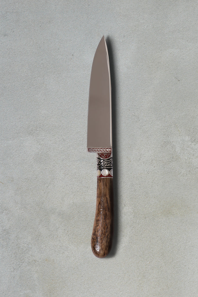 Stainless Steel Kitchen Handmade Knife – Chocolate Brown