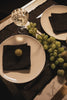 Smoked Black & Taupe Dotted Senegalese Napkins